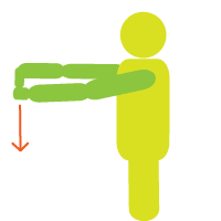 手首と指のストレッチ