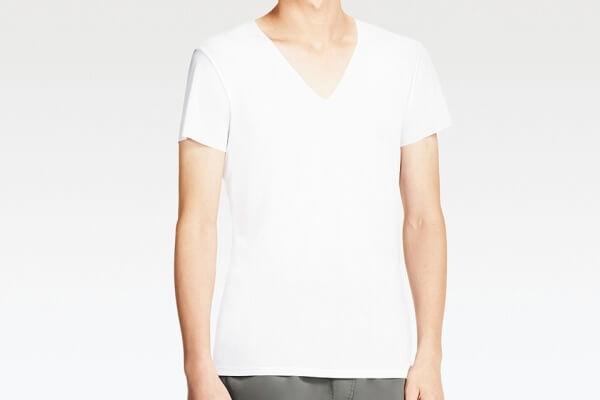 エアリズムシームレスVネックT