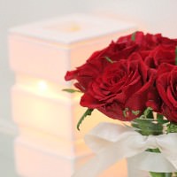 バラとアロマランプ