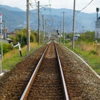 ローカル線の線路